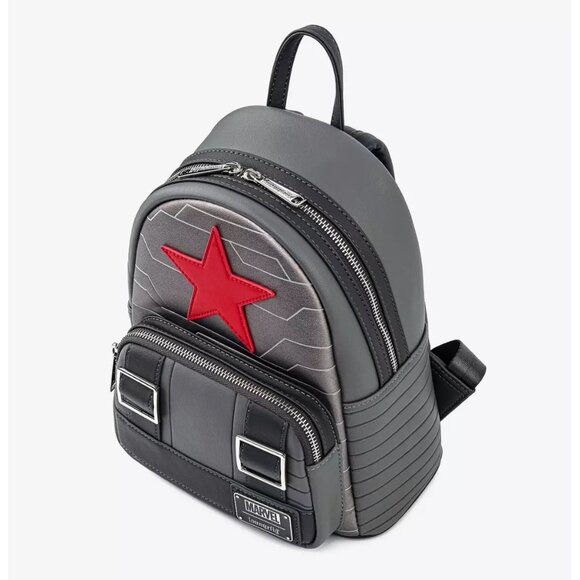 Loungefly Marvel Winter Soldier Mini Backpack and Wallet Set NWT main image 4